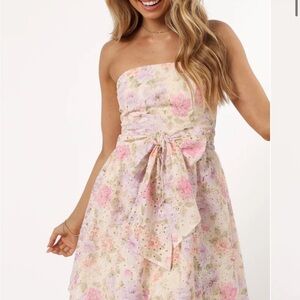 KITURA MINI DRESS - PINK FLORAL